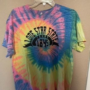 Tie Dye Texas Gildan Shirt